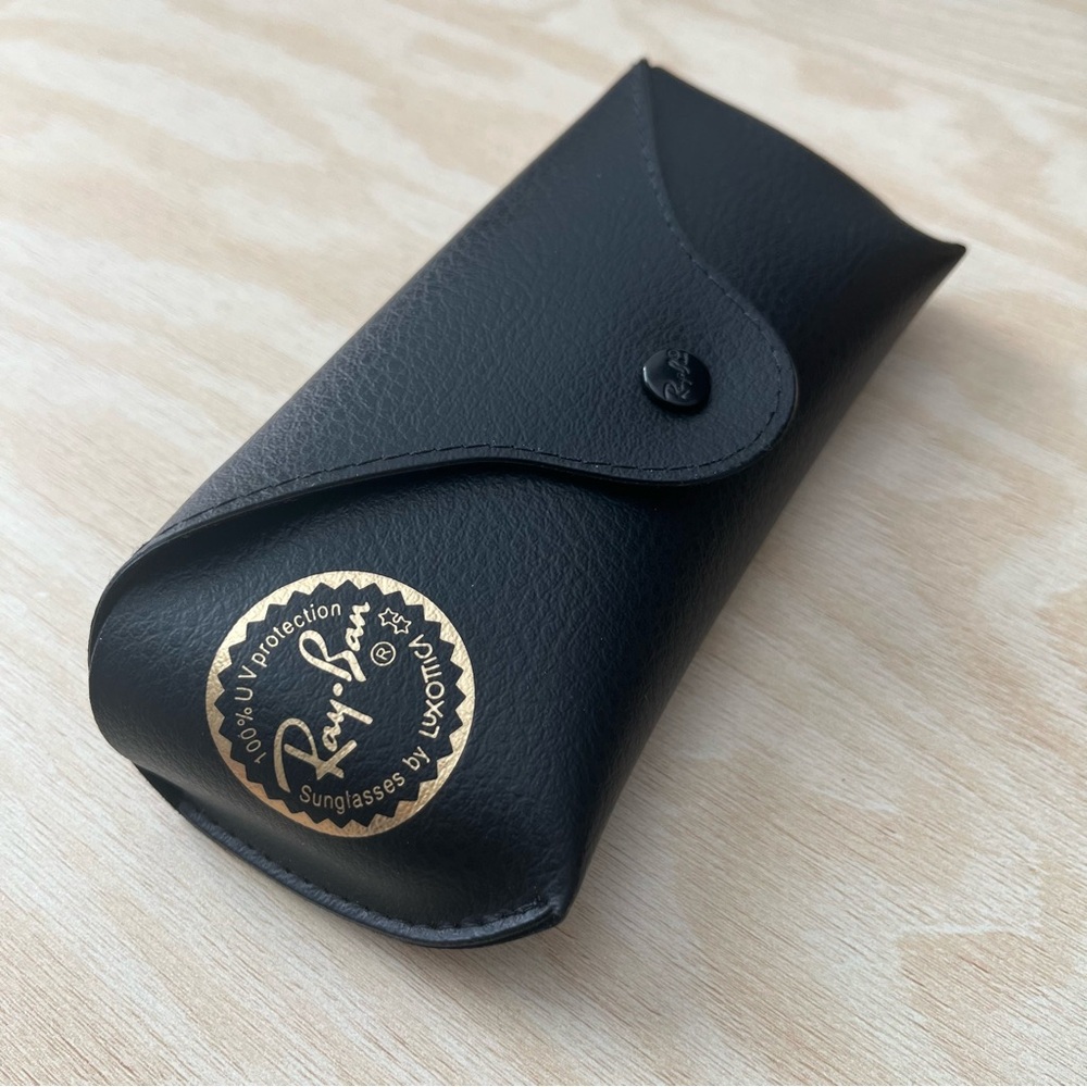 Ray-Ban Black Sunglasses Case with Gold Logo